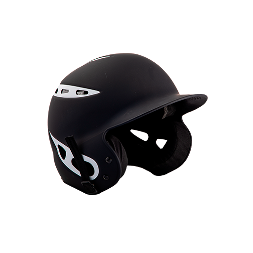 [DGR-HELM-REB-BKWH-Y0] Rebel Batting Helmet (YOUTH-BELT, Black/White)