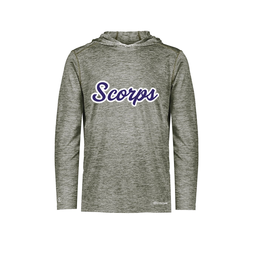 [FOLHCGGY-AS-LOGO3] Decker Men's Charge Hoodie (Adult S, Gray, Logo 3)