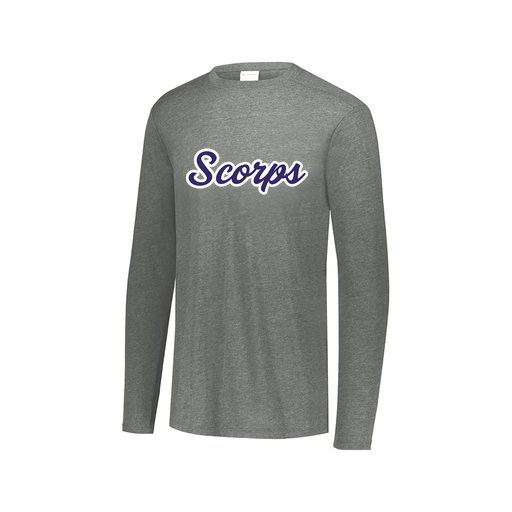 [3075.013.XS-LOGO3] Men's LS Ultra-blend T-Shirt (Adult XS, Gray, Logo 3)